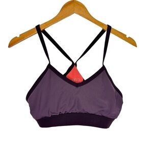 Splits59 Womens Activewear Sports Bra Size Large Purple Athletic Not Padded